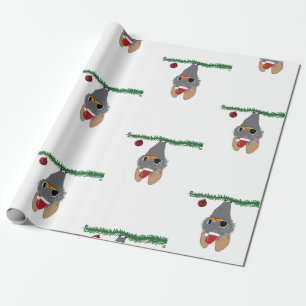 Neujahr: Niedliches Baby Bat Wrapping Paper Geschenkpapier