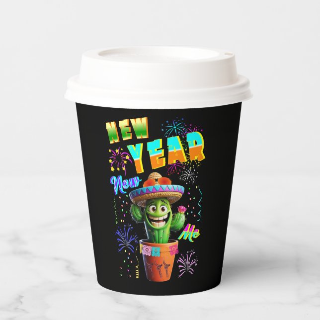 Neujahr Pappbecher (Vorderseite)