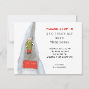 Neujahr Party Open House Einladung