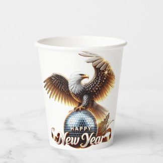 Neujahr Party Paper Cups - Feiern 2025 Pappbecher