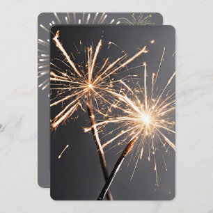 Neujahr Party Sparkler Einladung