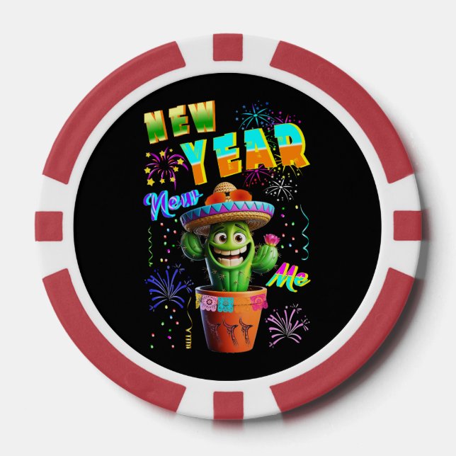 Neujahr Pokerchips (Vorderseite)