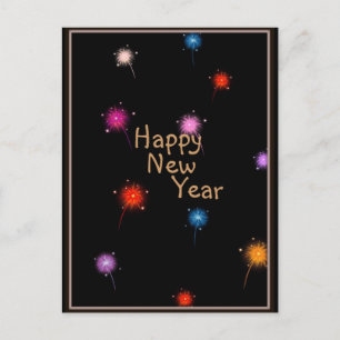 Neujahr Postkarte