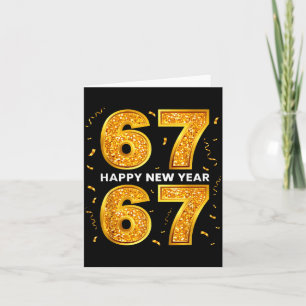 Neujahr Sechs Sieben 6 7 Meme Lustig Frohes Neues  Karte