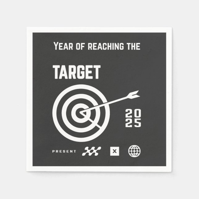 Neujahr Serviette (Vorderseite)