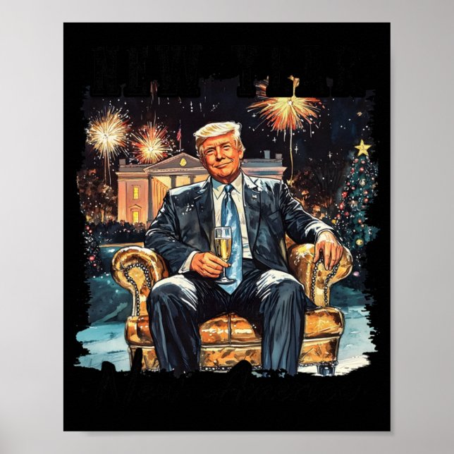 Neujahr Trump 2025 2 Poster (Vorne)