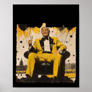 Neujahr Trump 2025 Poster