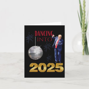 Neujahr Trump Tanzend 2025 Mega Lustige Party Coun Karte