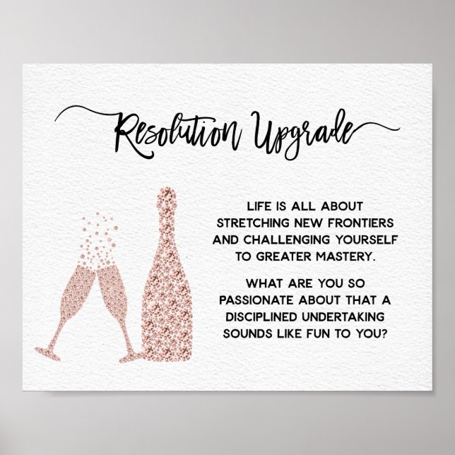 Neujahr und Geburtstag Ermutigung Motivierend Poster (Vorne)