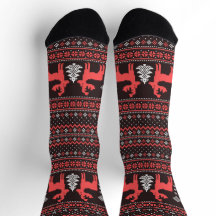 Neujahr-Weihnachten-Schwarz-Rot-Pixel-Muster