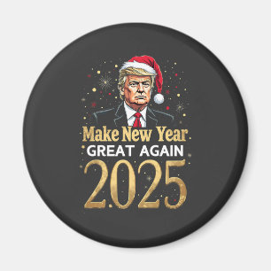Neujahr wieder großartig 2025 Trump-Amtseinführung Magnet