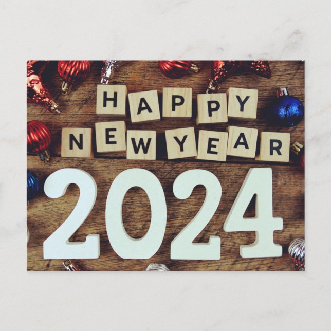 NEUJAHRE POSTCARD POSTKARTE (Vorderseite)