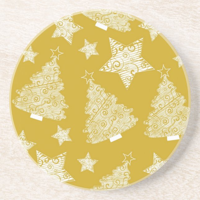 Neujahresmuster Getränkeuntersetzer (Vorne)