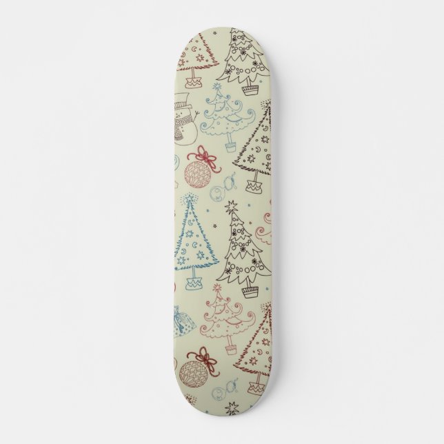 Neujahresmuster Skateboard (Vorne)