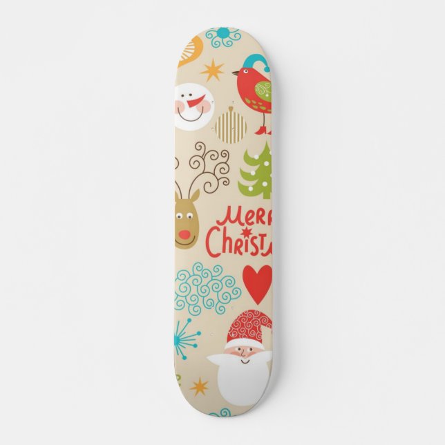 Neujahresmuster Skateboard (Vorne)