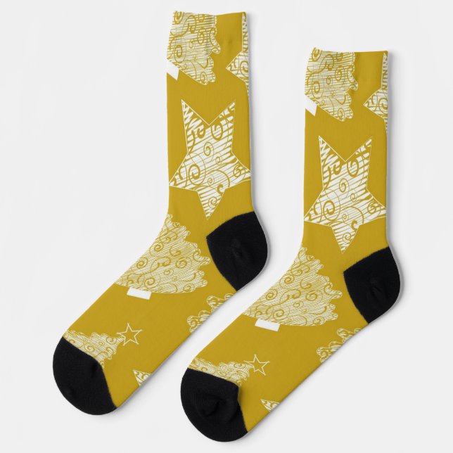 Neujahresmuster Socken (Linkes Detail)