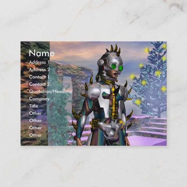 NEUJAHRESTAG EINES ZYBORGS VISITENKARTE (Vorderseite)