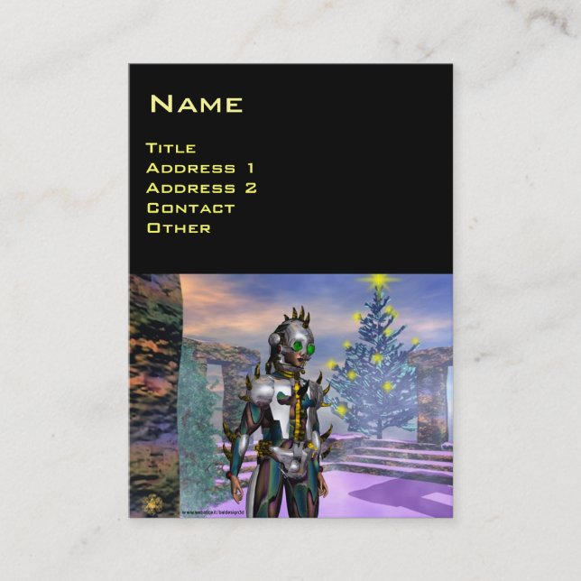 NEUJAHRESTAG EINES ZYBORGS VISITENKARTE (Vorderseite)