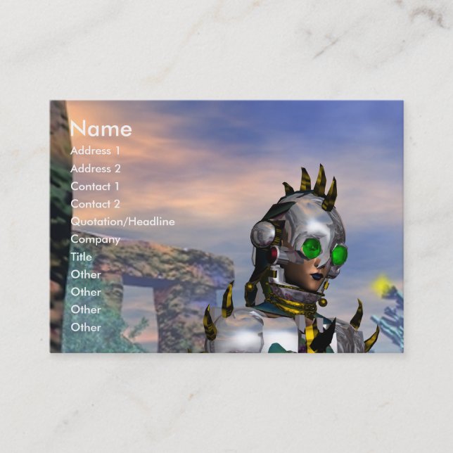 NEUJAHRESTAG EINES ZYBORGS VISITENKARTE (Vorderseite)