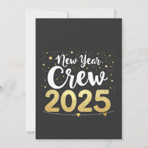 Neujahrs-Crew 2025 Cousins Familien-Matching-Crew Einladung