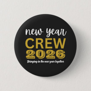 Neujahrs-Crew 2026 Button