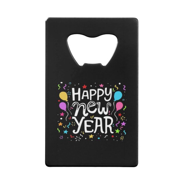 Neujahrs-Feuerwerks-Geschenk zur Feier  Geldbeutel Flaschenöffner (Vorderseite)