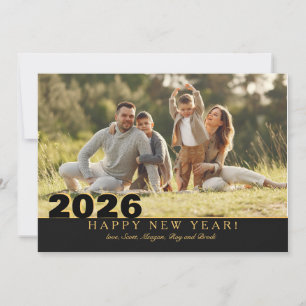 Neujahrs-Foto-Grußkarte Feiertagskarte