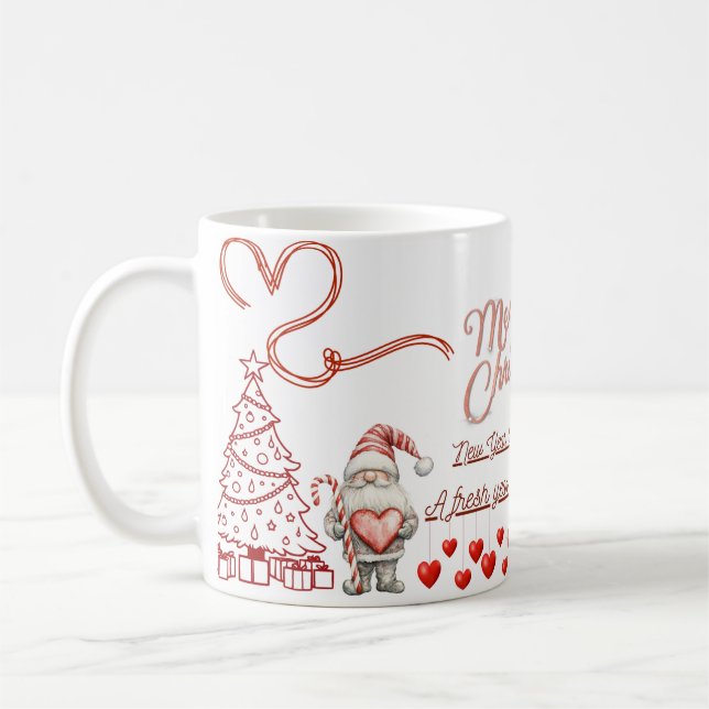 Neujahrs-Glanz-Tasse Kaffeetasse (Links)