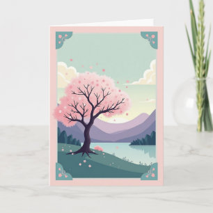Neujahrs-Karte Serene Blossom Karte