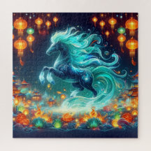 Neujahrs Pferd