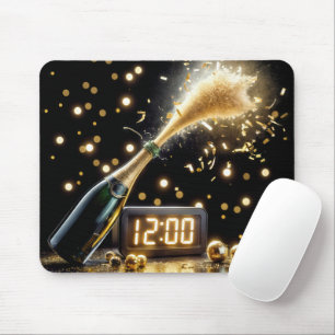 Neujahrs-Sektfeier Mousepad