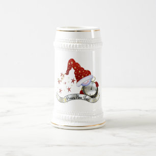 Neujahrs Stein Bierglas