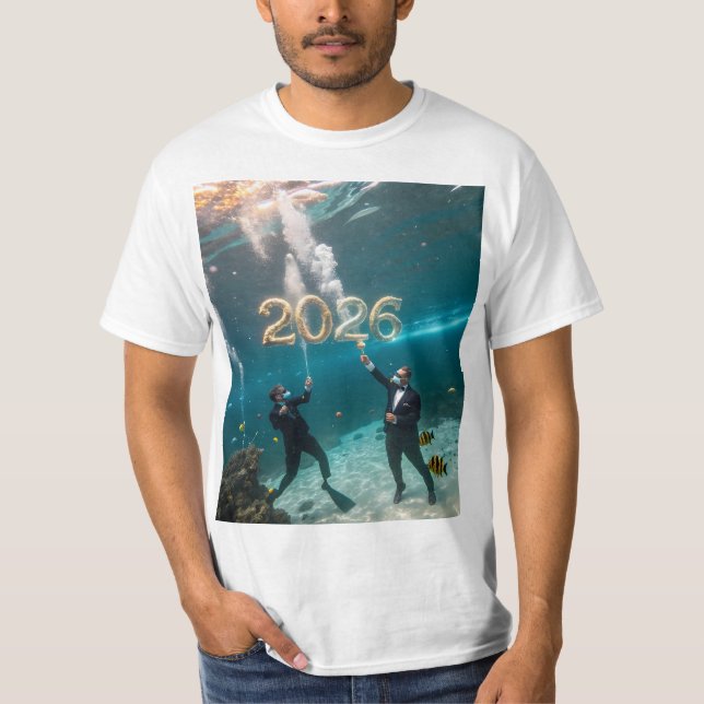Neujahrs T-Shirt Design 2026 (Vorderseite)