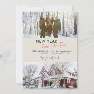 Neujahrsabenteuer Zuhause Weihnachtsfest Ankündigung