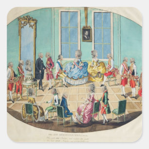 Neujahrsfeier in Wien 1782, 1783 Quadratischer Aufkleber