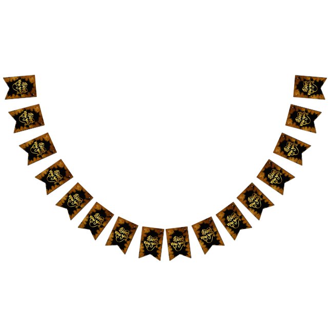 Neujahrsfeier Party Pine Gold Business Galerie Wimpelkette (Alle)