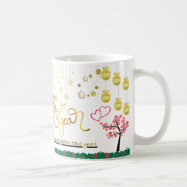 Neujahrsfeier-Tasse Kaffeetasse (Rechts)