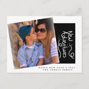 Neujahrsfoto mit handgeschriebener Schrift Postkar Postkarte