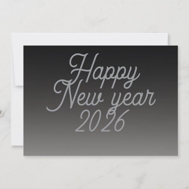 Neujahrsgruß ruhig feiertagskarte (Vorderseite)