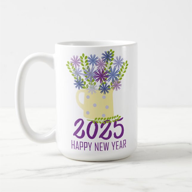 Neujahrsgrüße 2025 kaffeetasse (Links)