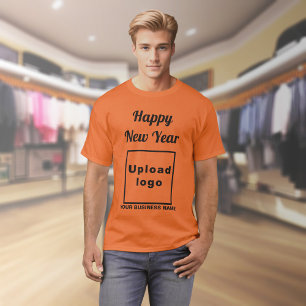 Neujahrsgrüße auf Orange Color T - Shirt