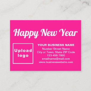 Neujahrsgrüße auf rosa Einschließungskarte Begleitkarte