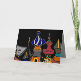 Neujahrsgrüße aus Russland Feiertagskarte