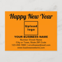 Neujahrsgrüße in Orange Color