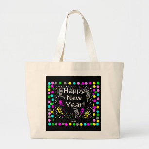 Neujahrsgrüße Jumbo-Tasche Jumbo Stoffbeutel