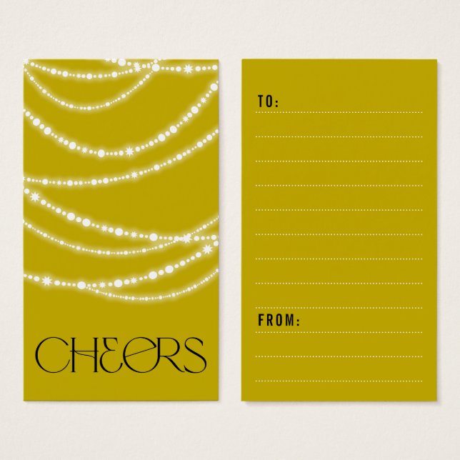 Neujahrsjubeln glänzen Licht Stilvolle Geschenkmar (Vorne & Hinten)