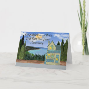 Neujahrsjubiläum der Zuhause Karte