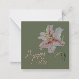 Neujahrskalender Mitteilungskarte