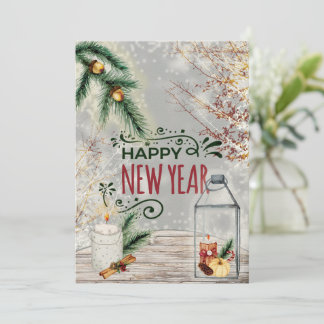 Neujahrskarte Einladung