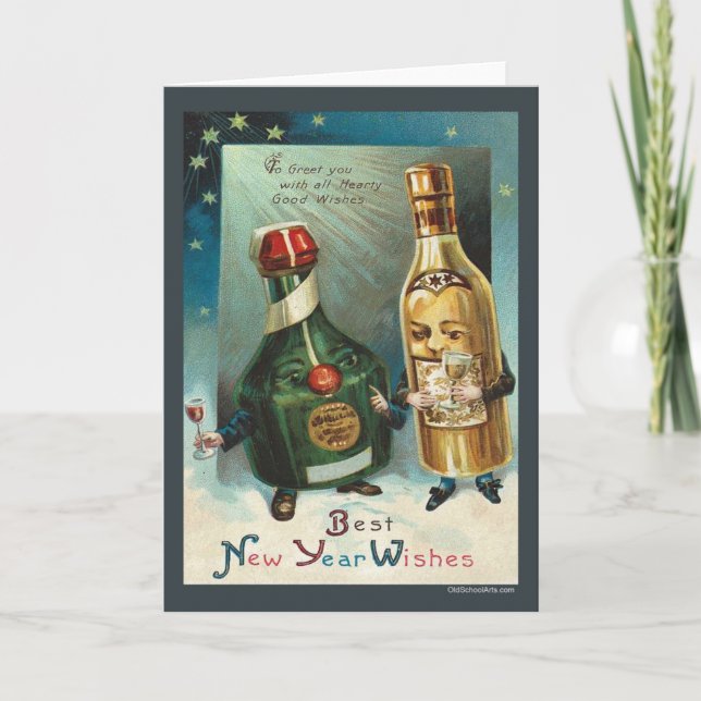 Neujahrskarte Feiertagskarte (Vorderseite)